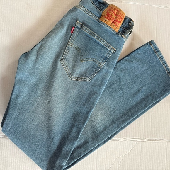 Levi's 514 Light Blue Men's Straight Jeans Size 33X34 - Picture 5 of 7